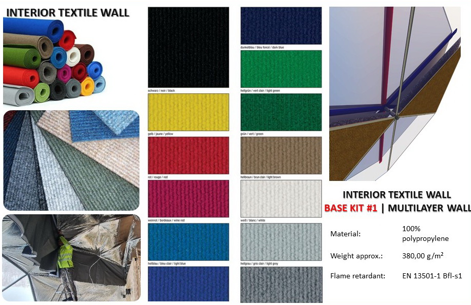 7m2 CRYSTAL DOME Ø3m H4m | BASIC SET