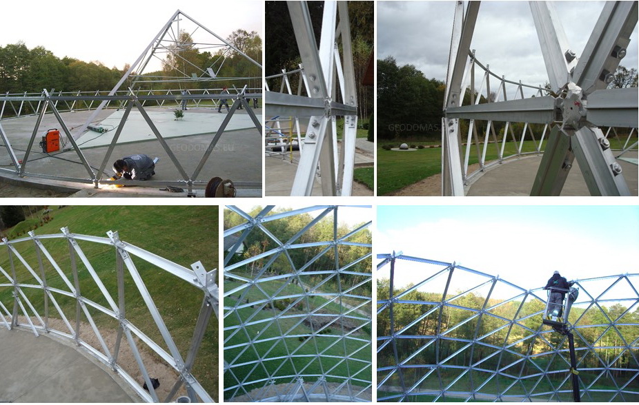 372m2 SINGLE GLASS Ø22m ICO F8+ H12,4m