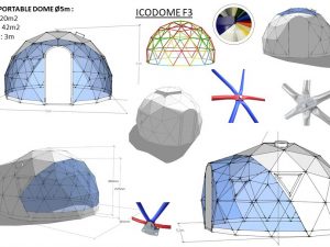 20m2 PORTABLE Ø5m ICO F3 H3m
