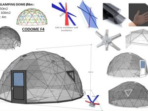 50m2 TRANSPARENT Ø8m ICO F4 H8m
