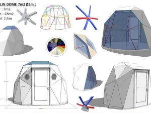 7m2 CEPELIN GLAMPING 2,5x3,5m H2,5m