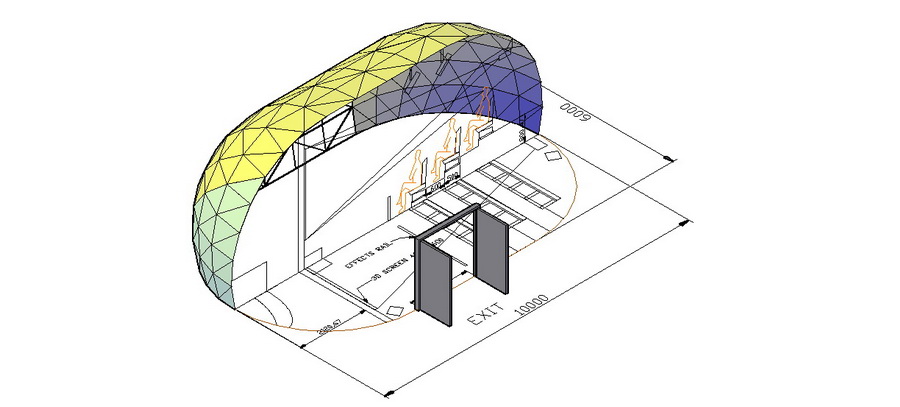 65m2 Mobili 4D Kino Salė Kupolas Ø7x11m | Varna, Bulgarija