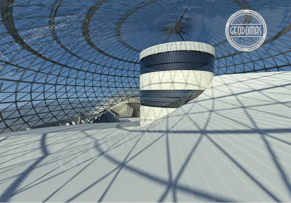 Covered Indoor Ski Slopes Snow Arena | Futuristic Ski Resort