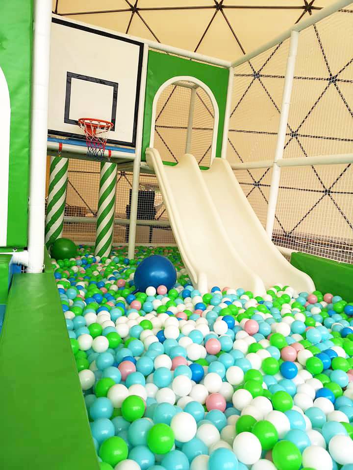 254m² Vaikų Žaidimo kompleksas Ø18m kupolas H6,5m | Margio Poilsiavietė, Trakai