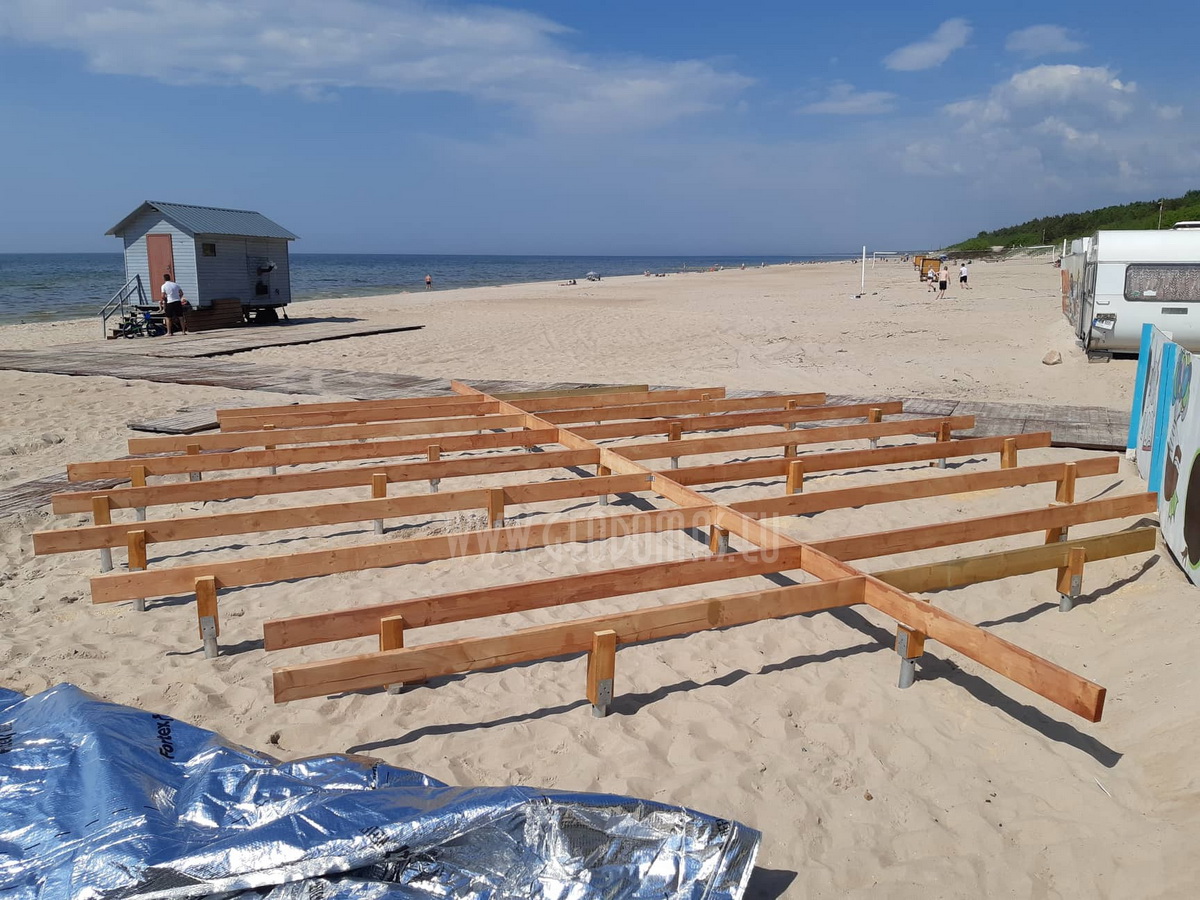 Ø8m F4 H4m Poilsio Kupolas | Palangos centrinė gelbėjimo stotis, Lietuva