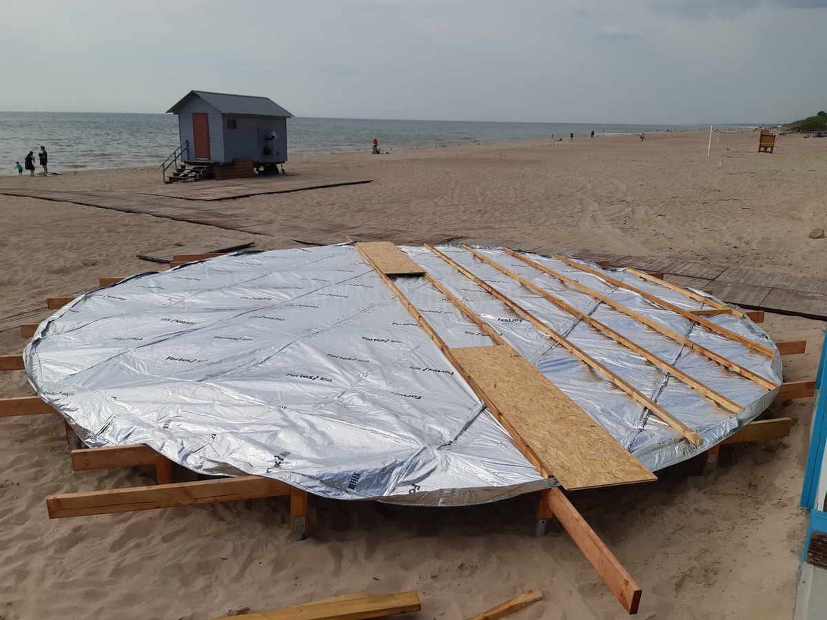 Ø8m F4 H4m Poilsio Kupolas | Palangos centrinė gelbėjimo stotis, Lietuva