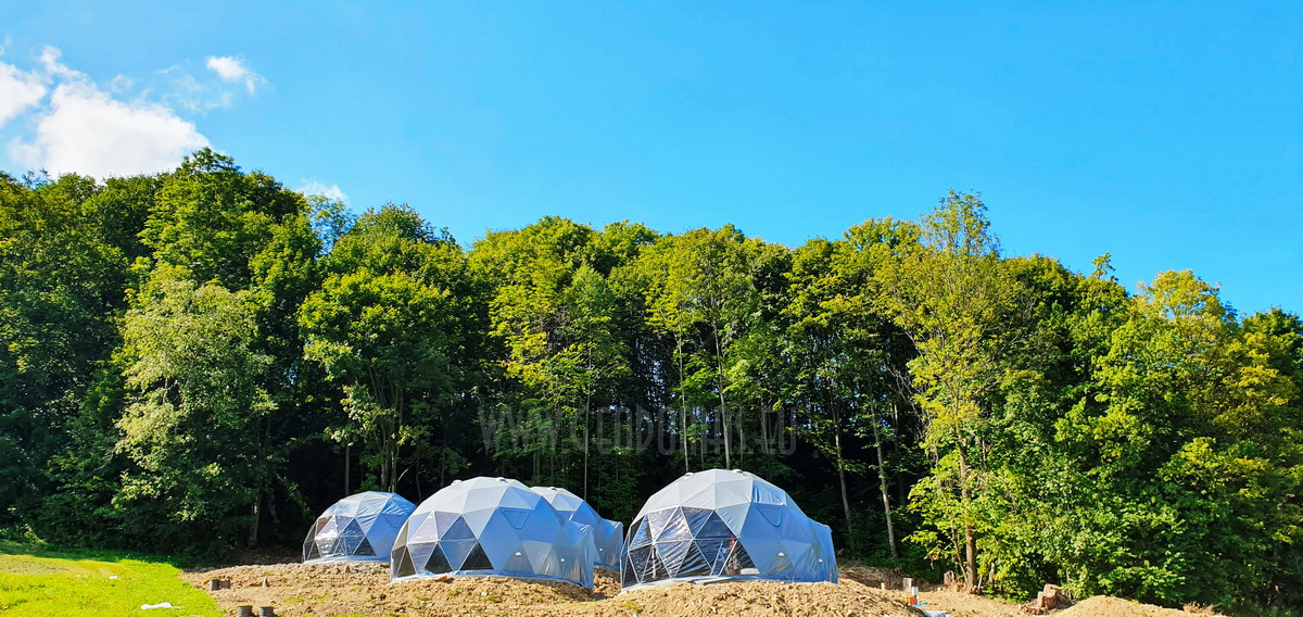 35m² x4set Glamp Royal Resort – Ø6,7m Domes | Zakopane, Poland