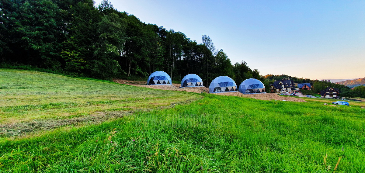35m² x4set Glamp Royal Resort – Ø6,7m Domes | Zakopane, Poland