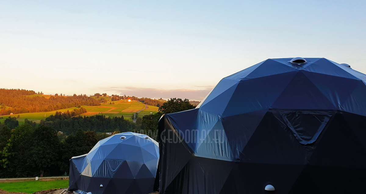 35m² x4set Glamp Royal Resort – Ø6,7m Domes | Zakopane, Poland