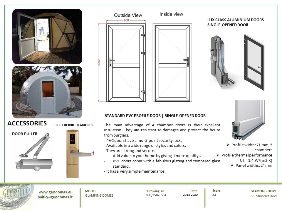 35m² x4set Glamp Royal Resort – Ø6,7m Domes | Zakopane, Poland