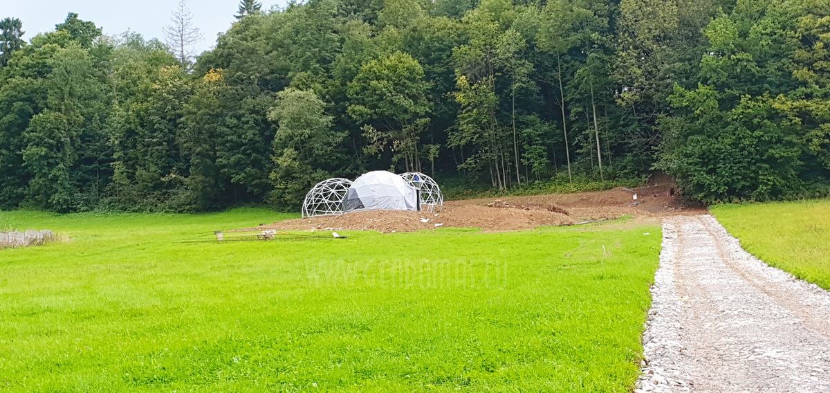 35m² x4set Glamp Royal Resort – Ø6,7m Domes | Zakopane, Poland
