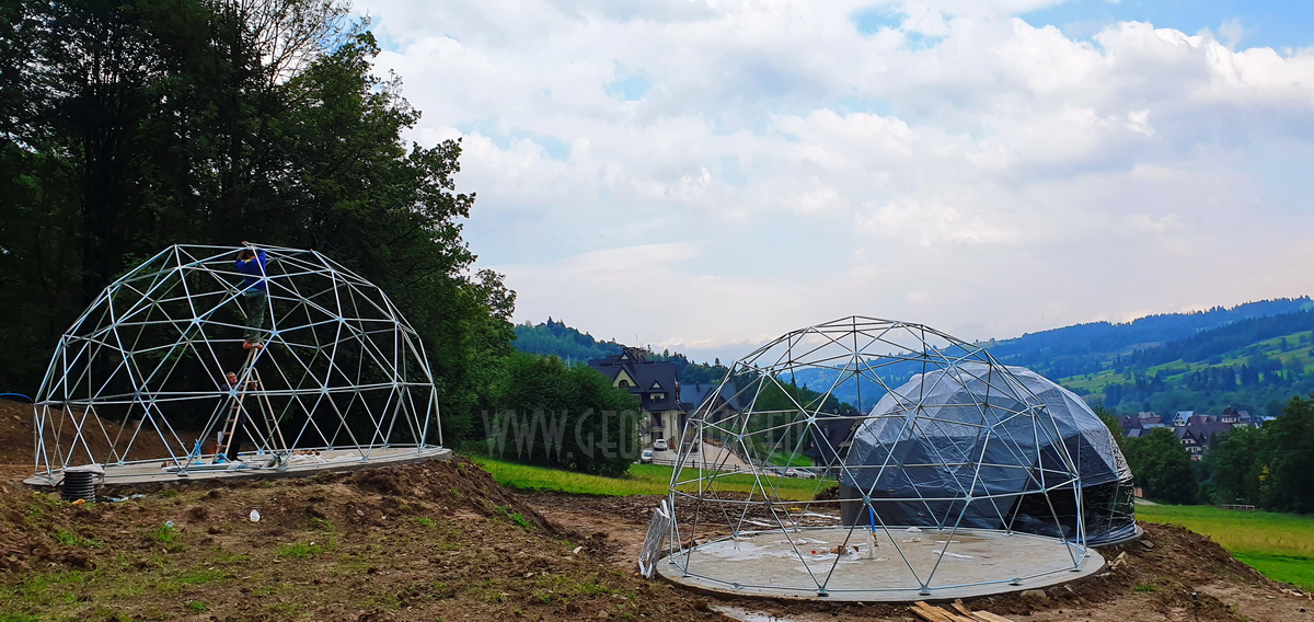 35m² x4set Glamp Royal Resort – Ø6,7m Domes | Zakopane, Poland
