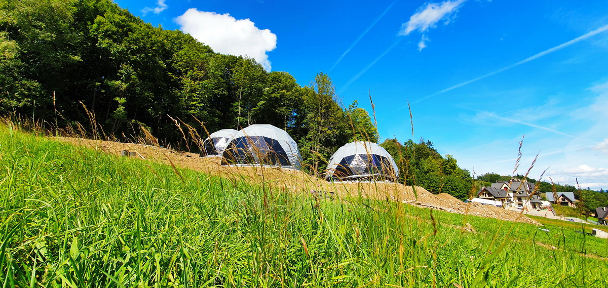 35m² x4set Glamp Royal Resort – Ø6,7m Domes | Zakopane, Poland
