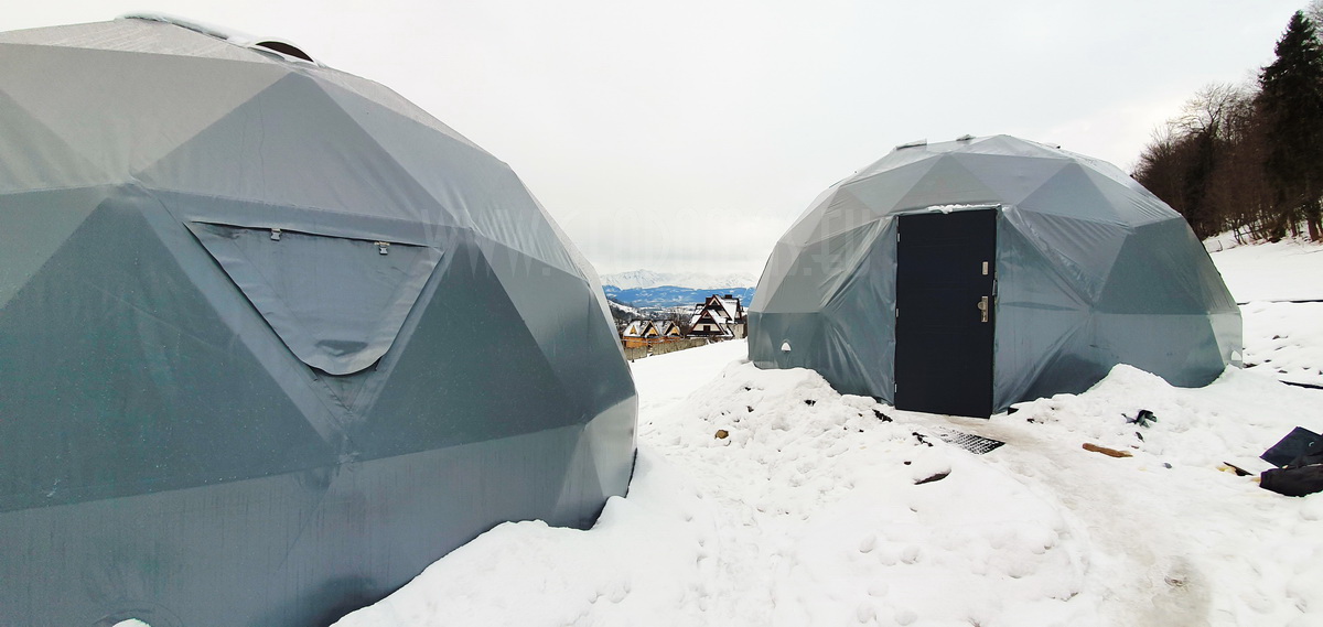 35m² x4set Glamp Royal Resort – Ø6,7m Domes | Zakopane, Poland