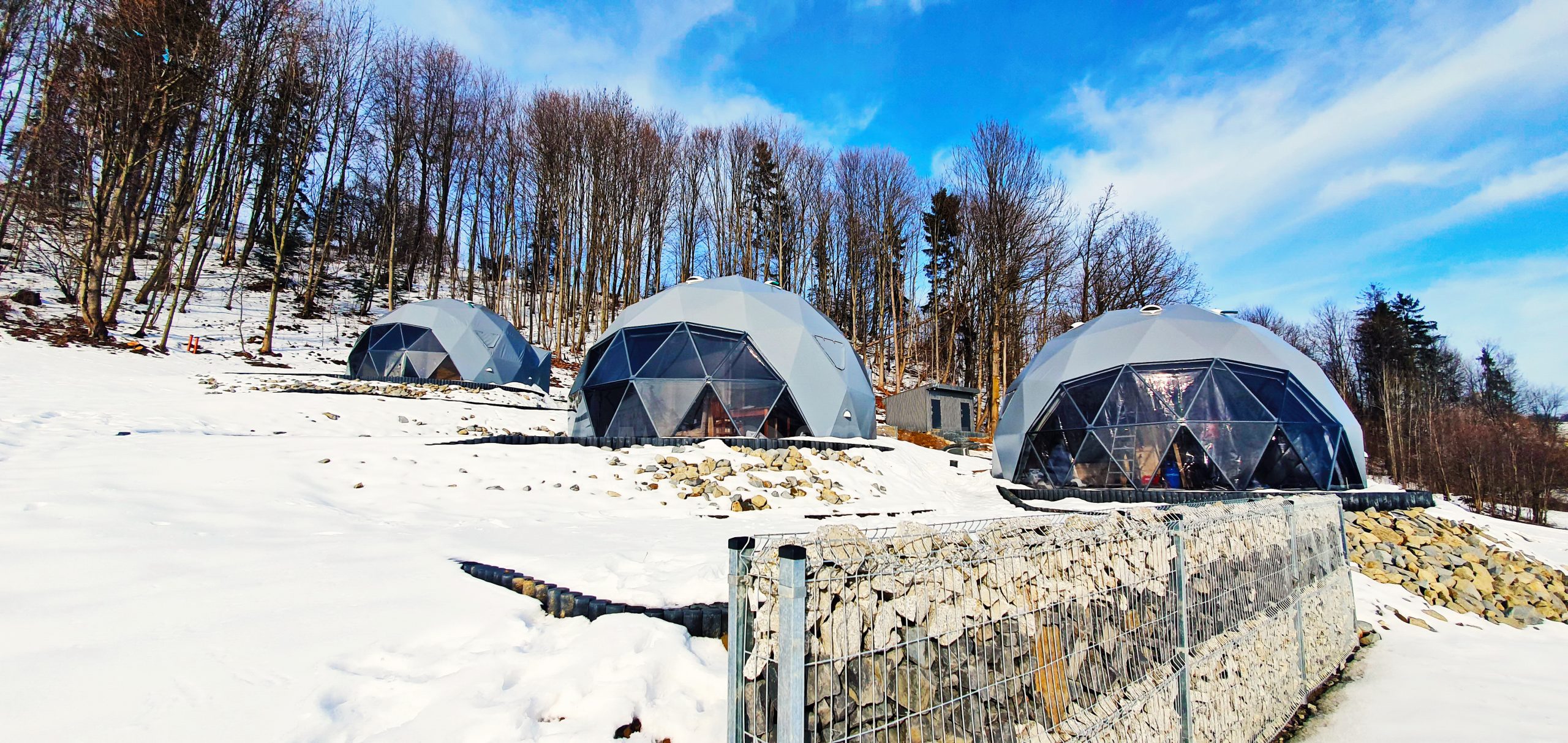 35m² x4set Glamp Royal Resort – Ø6,7m Domes | Zakopane, Poland
