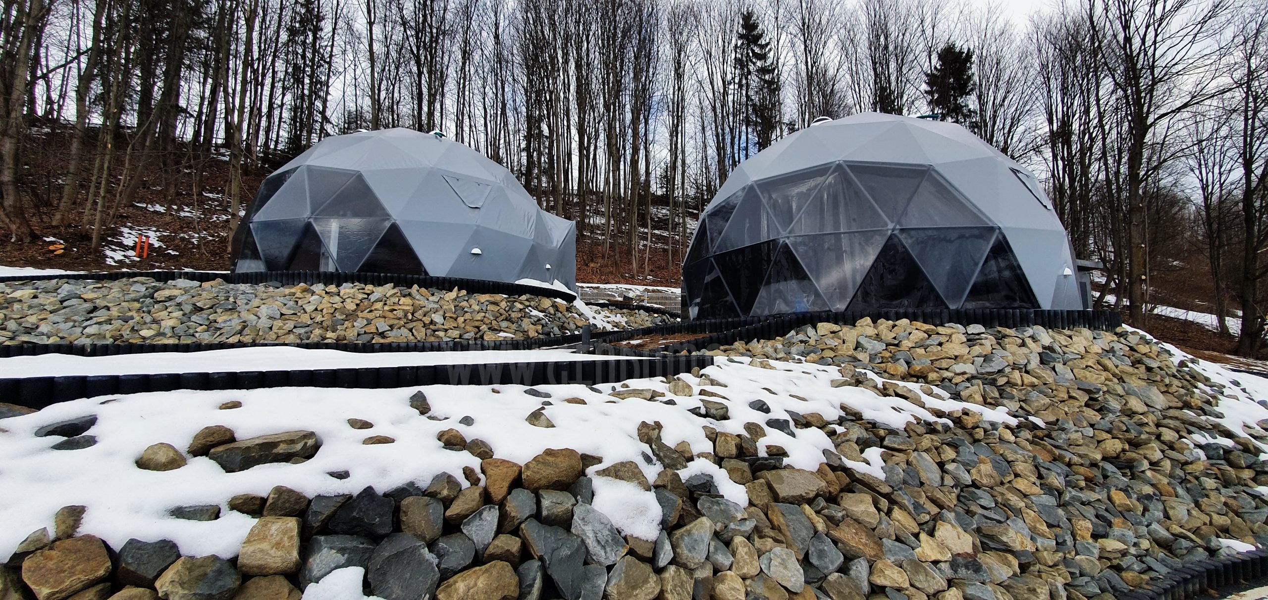 35m² x4set Glamp Royal Resort – Ø6,7m Domes | Zakopane, Poland
