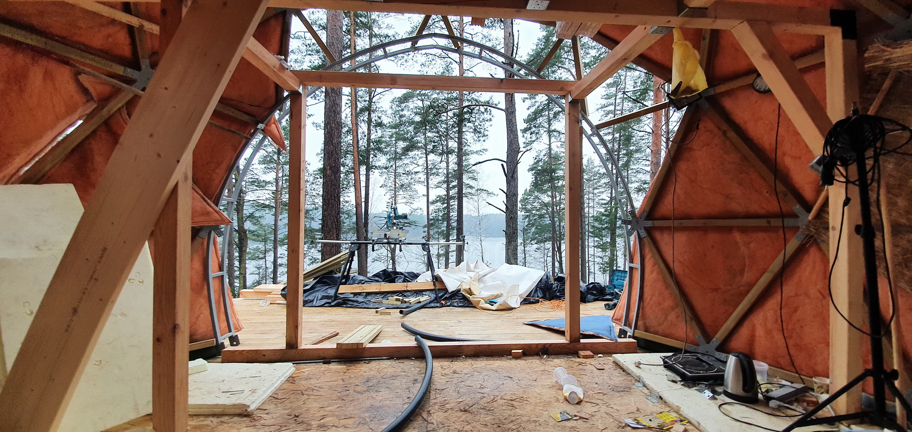 20m2 Glamping Kupolas Ø5m | Ekologinė bendruomenė, GLAMPINGLITHUANIA