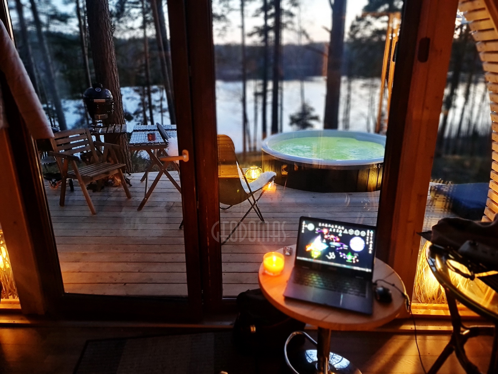 20m2 Glamping Kupolas Ø5m | Ekologinė bendruomenė, GLAMPINGLITHUANIA