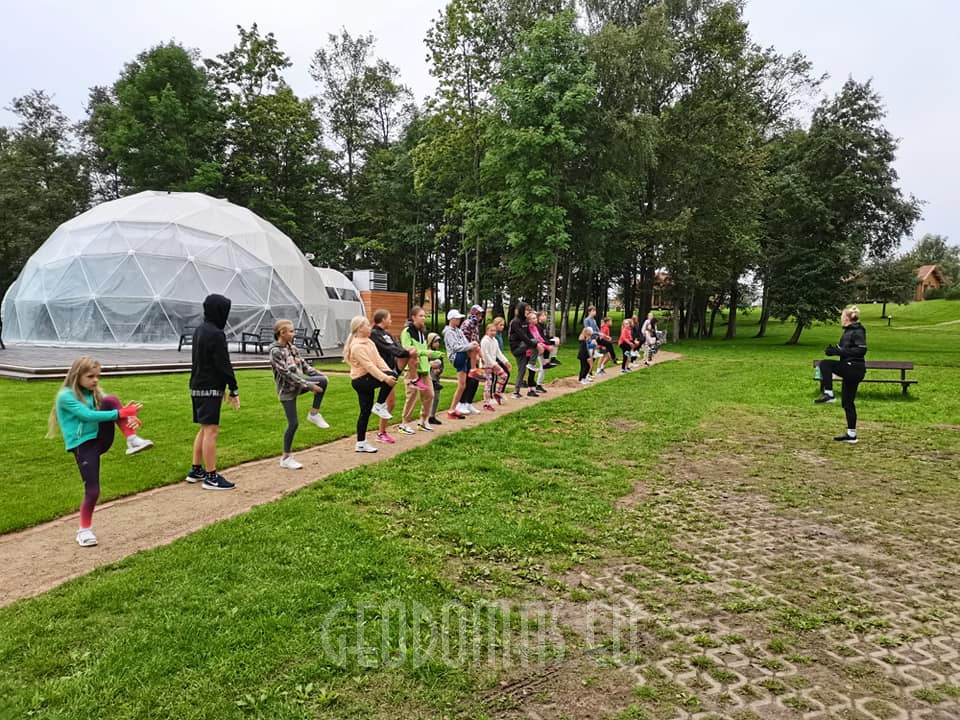 Ø12m Glamping Kupolas Šventėms 113m2 | Alaušo Slėnis, Lietuva