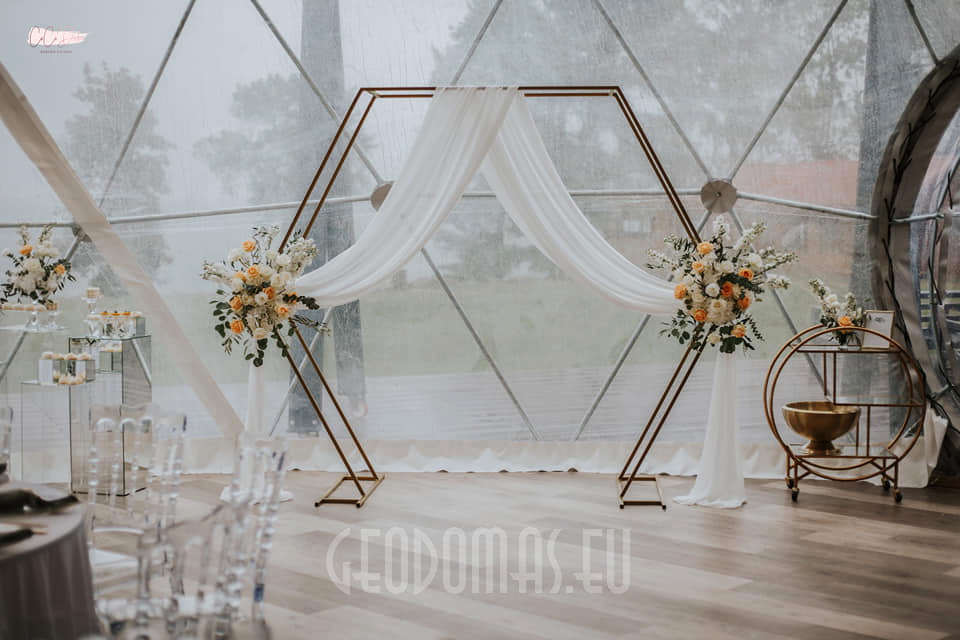 Ø12m Glamping Kupolas Šventėms 113m2 | Alaušo Slėnis, Lietuva