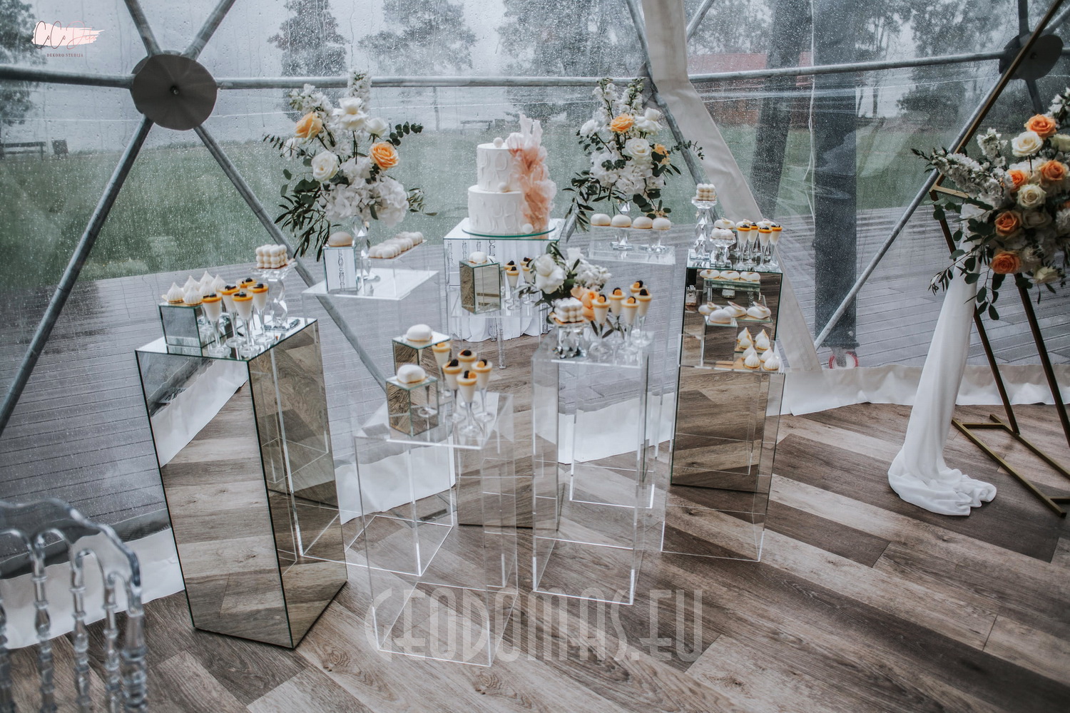 Ø12m Glamping Kupolas Šventėms 113m2 | Alaušo Slėnis, Lietuva