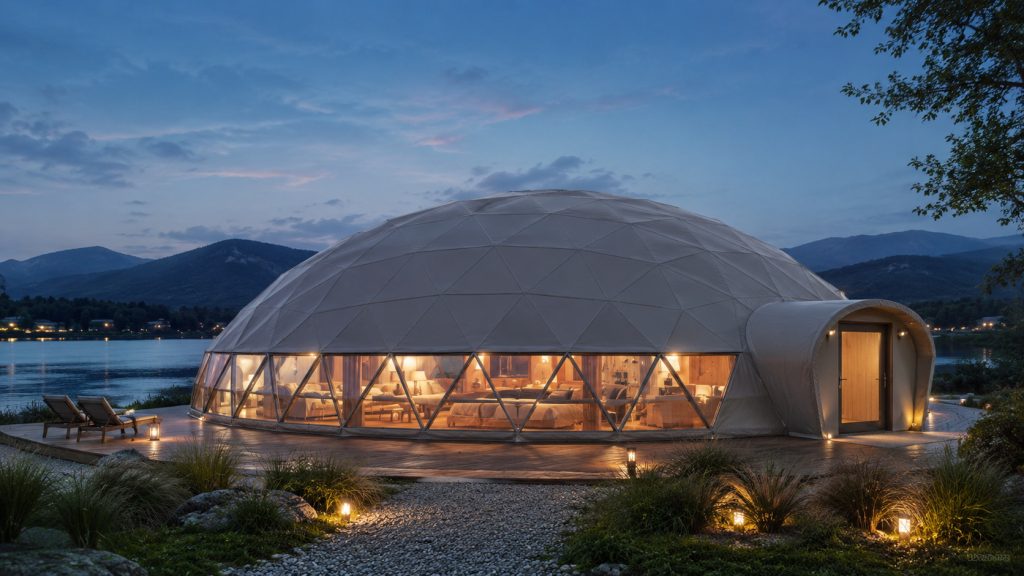 GLAMP 430  Ø18m ▪︎ 254m² | VISŲ SEZONŲ · 2