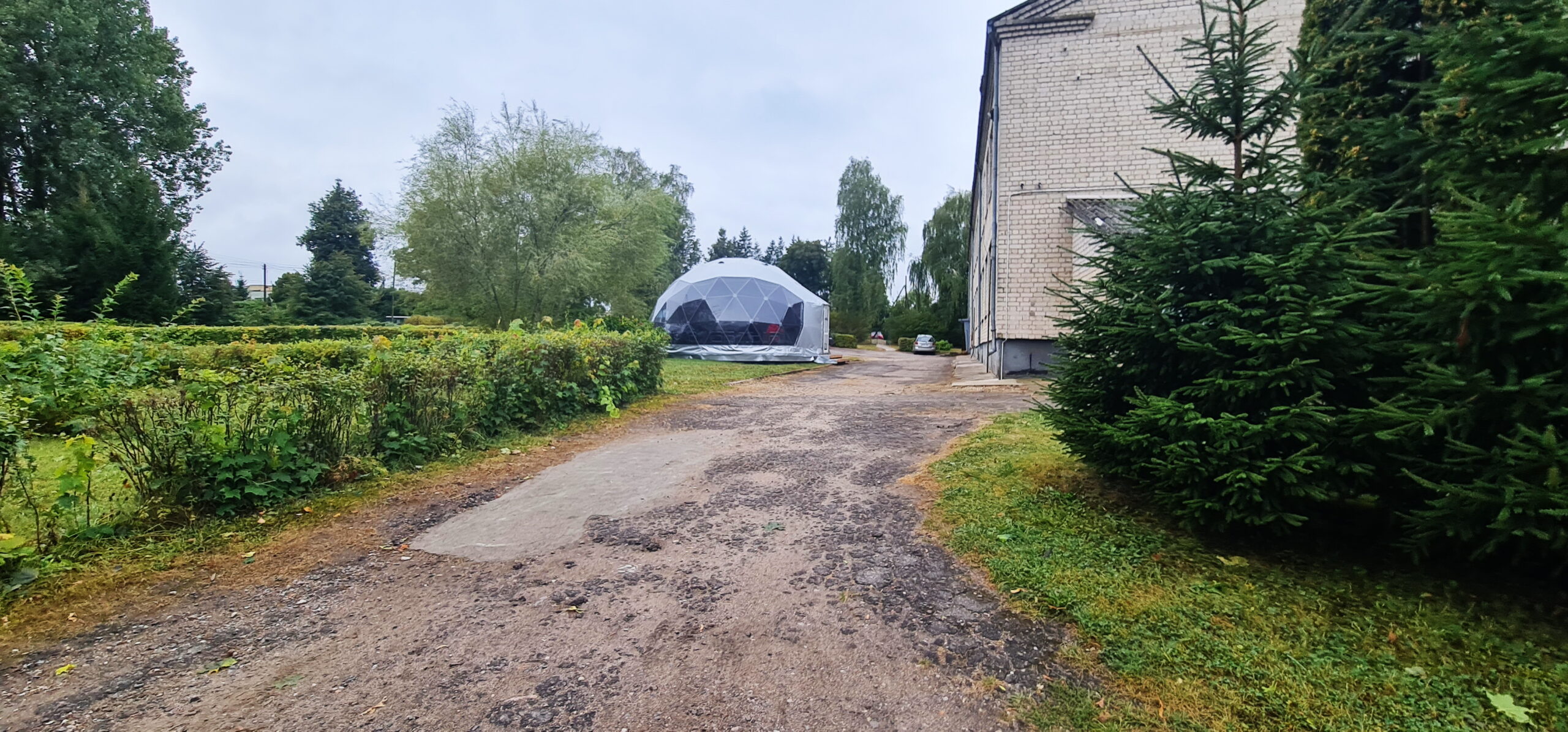 50m2 Lauko Klasė Ø8m Kupolas | Riešės pagrindinė mokykla