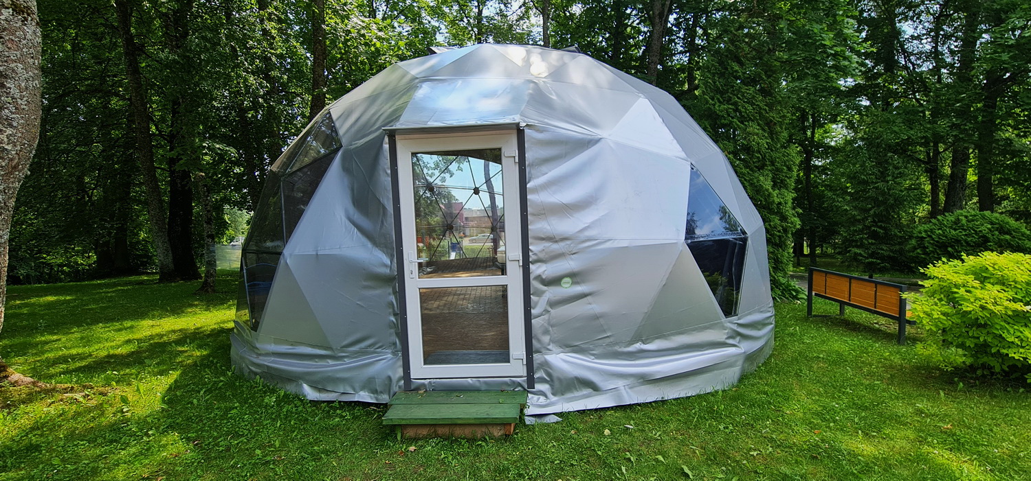 50m2 Lauko Klasė Ø8m Kupolas | Sudervės pagrindinė mokykla