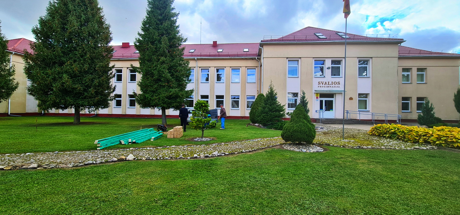50m2 STIKLINĖ Lauko Klasė Ø8m Kupolas | Pasvalio Svalios progimnazija