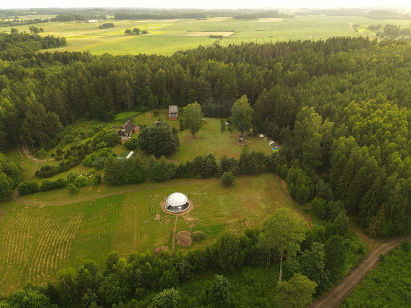 95m2 Lauko Salė Ø11m kupolas | Stovykla Prie Jaunystės slėnio, Kelmės raj.