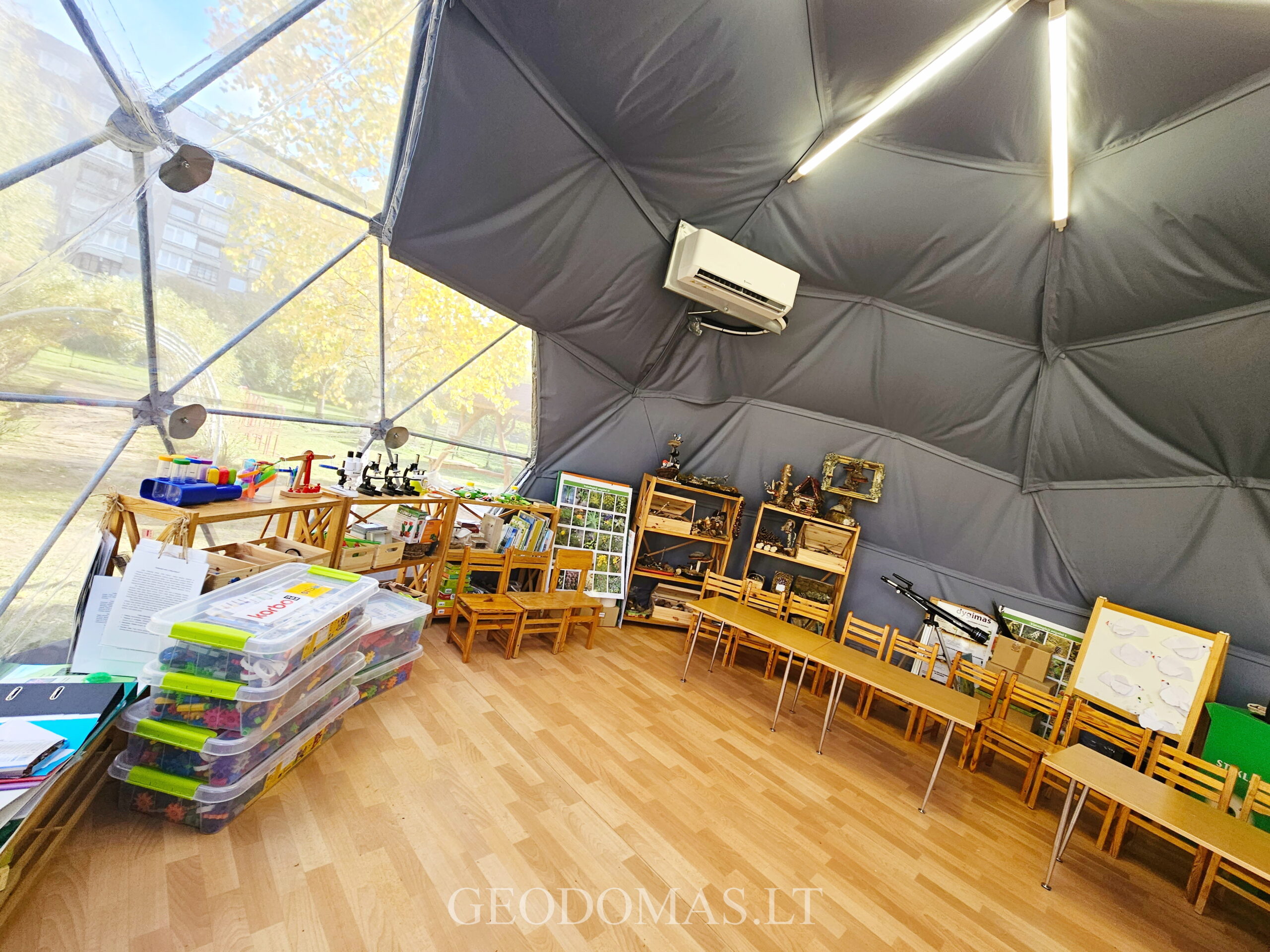28m² Lauko Klasė Ø6m kupolas | Vilniaus “Žilvinėlio” lopšelis-darželis