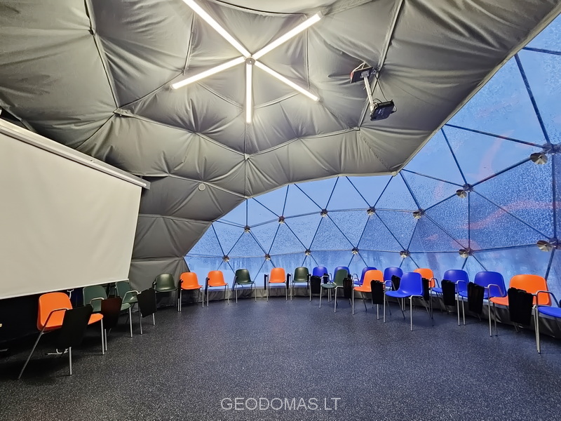 50m2 Lauko Klasė Ø8m Kupolas | Vilniaus Jeruzalės progimnazija