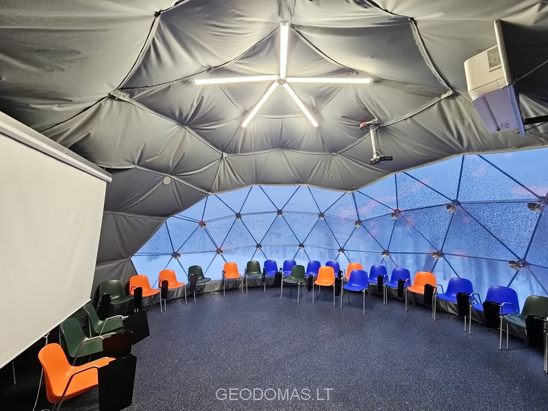 50m2 Lauko Klasė Ø8m Kupolas | Vilniaus Jeruzalės progimnazija