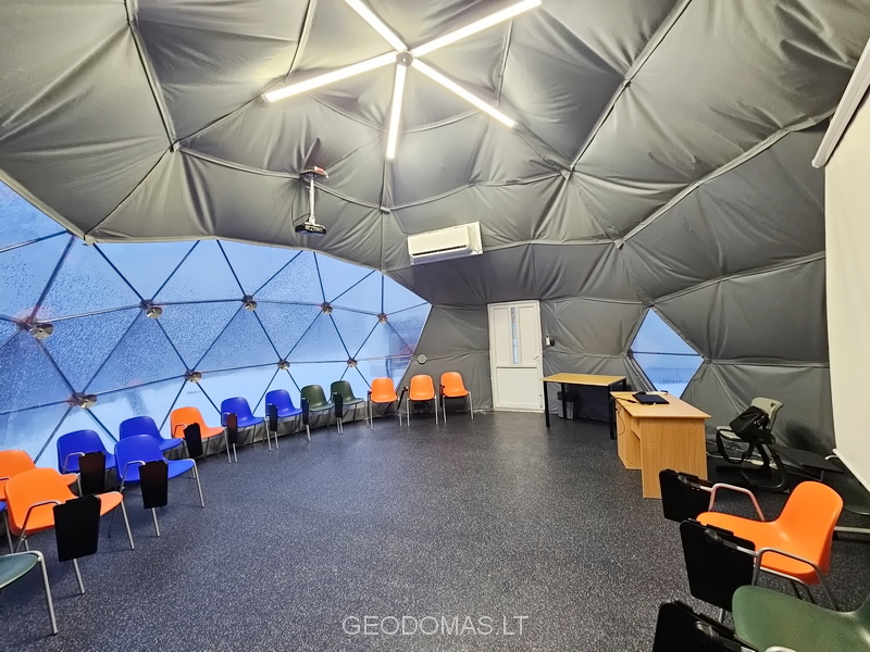 50m2 Lauko Klasė Ø8m Kupolas | Vilniaus Jeruzalės progimnazija