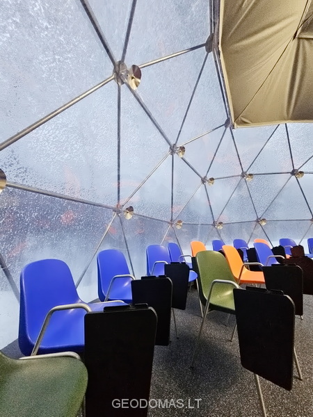 50m2 Lauko Klasė Ø8m Kupolas | Vilniaus Jeruzalės progimnazija