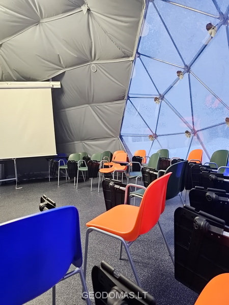 50m2 Lauko Klasė Ø8m Kupolas | Vilniaus Jeruzalės progimnazija