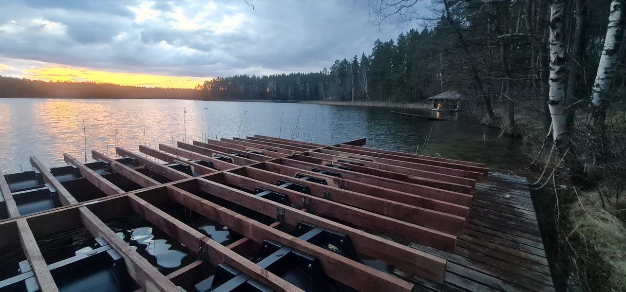 32m² Luxury GlampingBoat | Floating Dome Ø8m, Lakajai LT