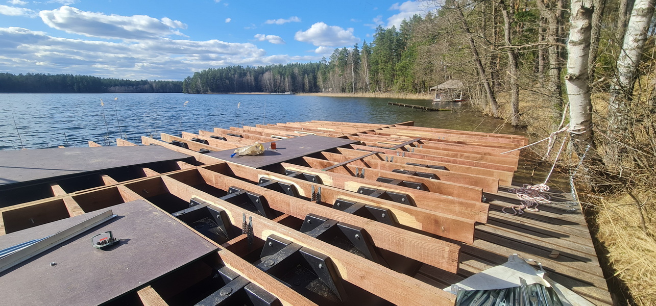 32m² Luxury GlampingBoat | Floating Dome Ø8m, Lakajai LT