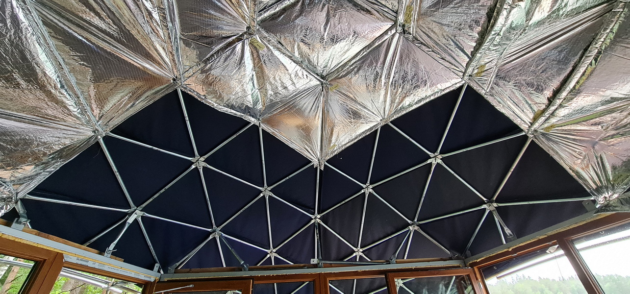 32m² Luxury GlampingBoat | Floating Dome Ø8m, Lakajai LT