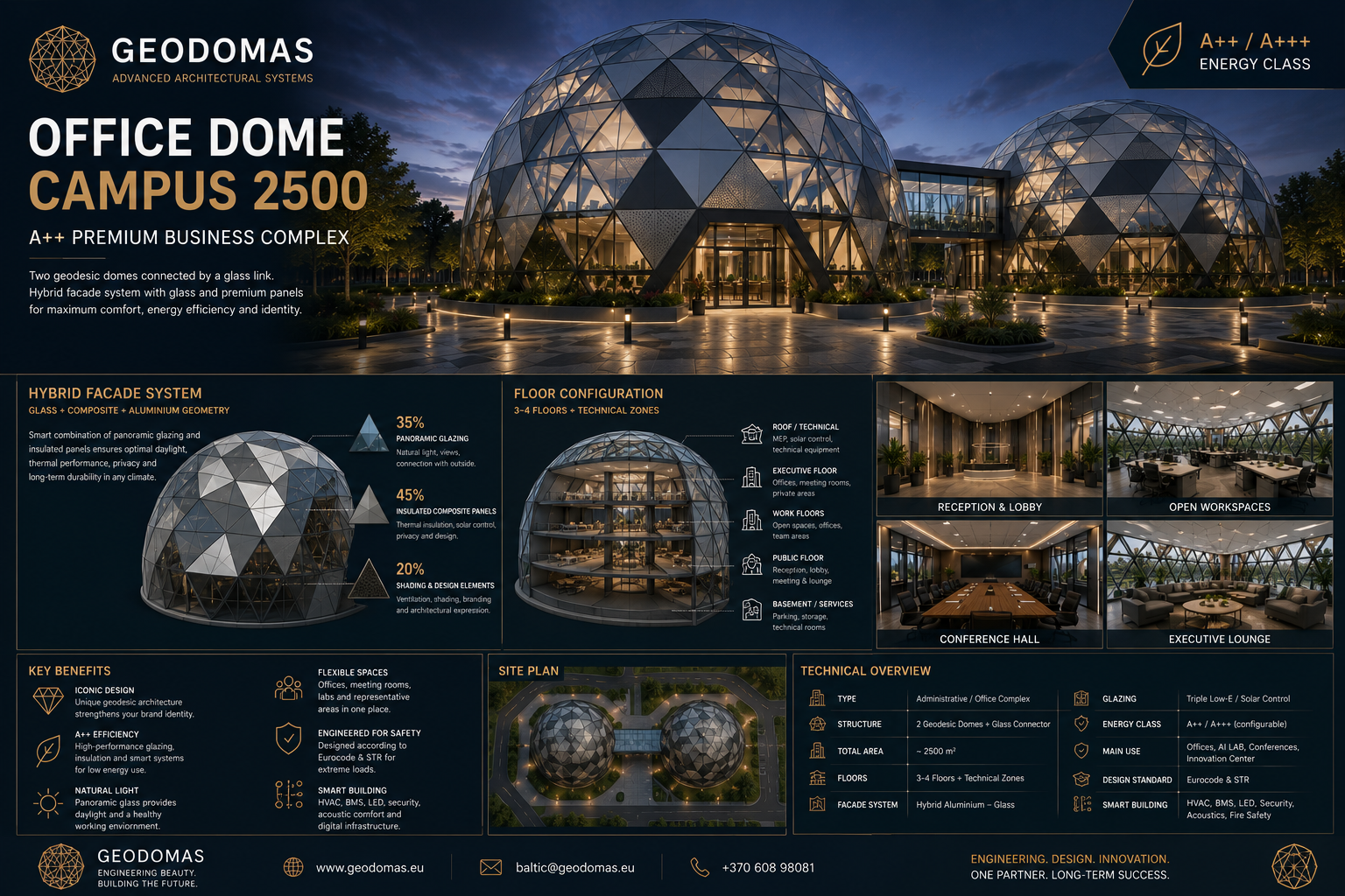 Ypatingi kupolai | konstrukcijos verslui bei geometrinių formų statiniai